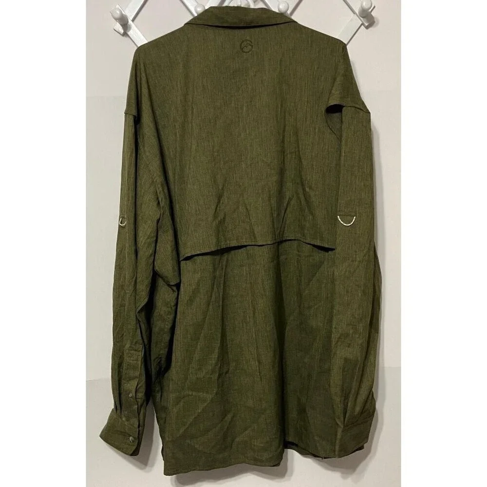 Magellan Outdoors Men’s Vented Fishing Shirt 4XL Relaxed Fit Wicking Performance